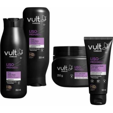 Imagem de Kit Vult Liso Profundo - Shampoo 350ml, Condicionador 325ml, Máscara 250g, Defrizante 100g