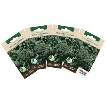 Imagem de 4X Sementes de Brócolis Ramoso Santana TOPSEED