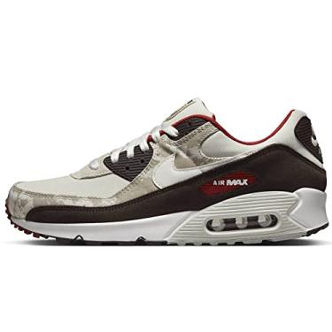 Imagem de Nike Tênis masculino Air Max 90 SE Fashion, Osso claro/Cúpula branco-cáqui, 13