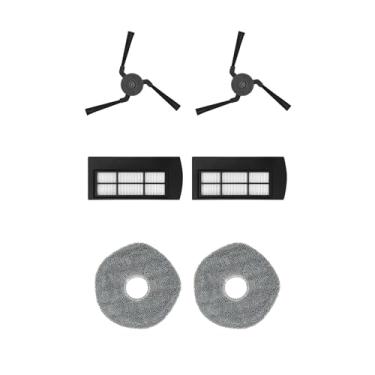 Imagem de NUHFUFA 6 peças de acessórios para aspirador de pó robô para a série EUFY X9, 2 escovas laterais/2 filtros/2 lenços
