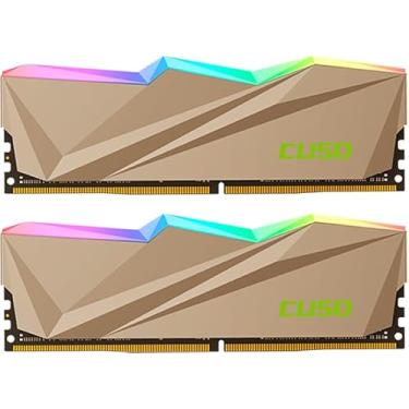 Imagem de Kit Memória RAM DDR4 Dente de Sabre 2x8GB RGB - 16GB Total, 3200MHz, CL18, PC4, Ideal para PCs Gamer