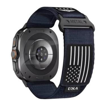 Imagem de Pulseira USA Nylon LTimports compativel com Galaxy Watch Ultra 47mm LTE Sm-L705 / Sm-L705F (LT-Azul)