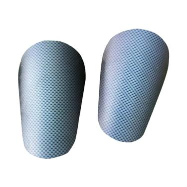 Imagem de oshhni 2 caneleiras pequenas de futebol, equipamento de proteção, caneleiras de futebol, protetor de perna, caneleiras de futebol, Azul, 10cmx6cm