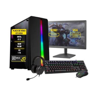 Imagem de Pc Gamer Completo Bravus I7 Gtx 1050 Memória 16Gb Hd 1Tb Ssd - Amorim 