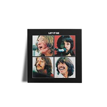 Imagem de Azulejo Decorativo Artgeek Beatles Let it be 15x15 Preto Polido Colado 1 Unidade