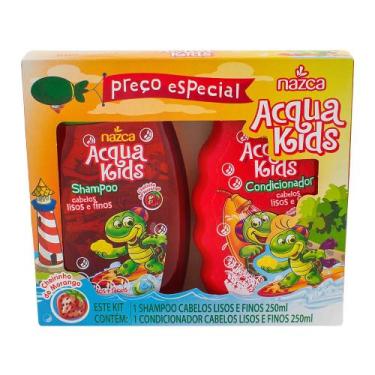 Imagem de Shampoo + Condicionador Infantil Acqua Kids Cabelos Lisos e Finos com 