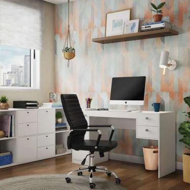 Imagem de Cadeira de Escritório Diretor Giratória Wise Office Preta - Mobly