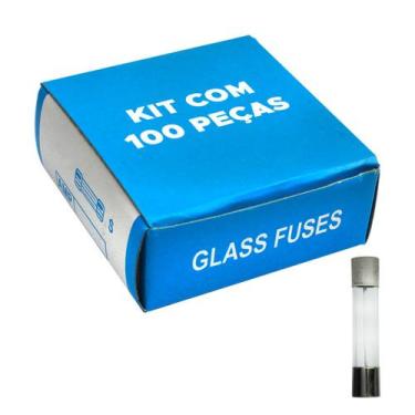 Imagem de 100x Fusível De Vidro 6x30 Grande Kit Com 100 Peças 15 Amp - GREEN, 04