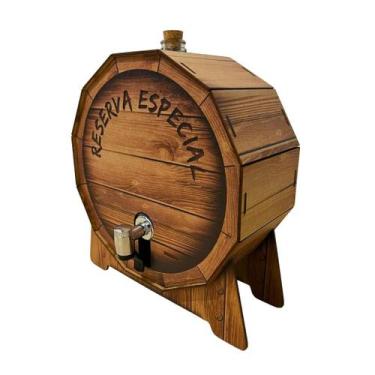 Imagem de Pingômetro Tampa de Barril Decorativo Rústico Pinga Cachaça Boteco com