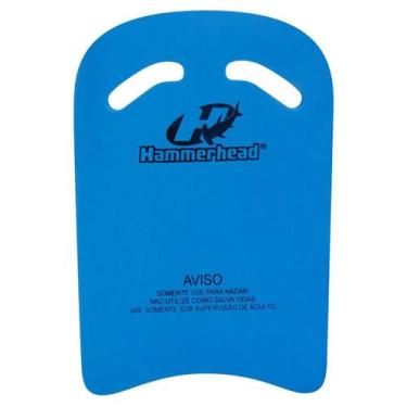 Imagem de Prancha De Natação Com Orificio Eva 40x27cm Treino Hammerhead, Azul