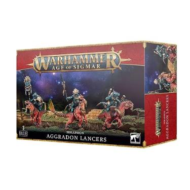 Imagem de Warhammer Age of Sigmar: SERAPHON AGGRADON LANCERS - Jogo de Miniaturas para 168+ Anos