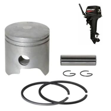 Imagem de 2 Pistões Aneis Tohatsu 15Hp Stander Para Lancha - A.R Variedades Mt