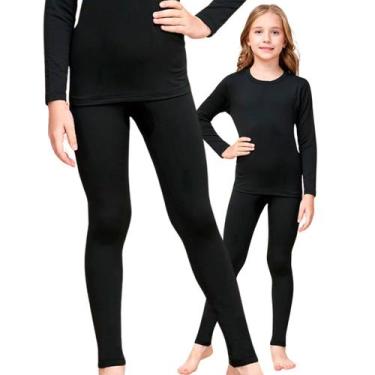 Imagem de Conjunto Infantil Segunda Pele Blusa e Calça Frio Térmica Menino Menin