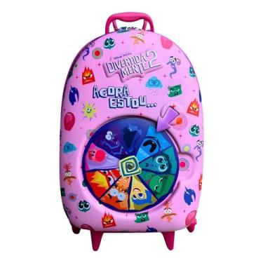 Imagem de Mochila/mala Infantil Divertidamente Roleta Rosa - Maxtoy