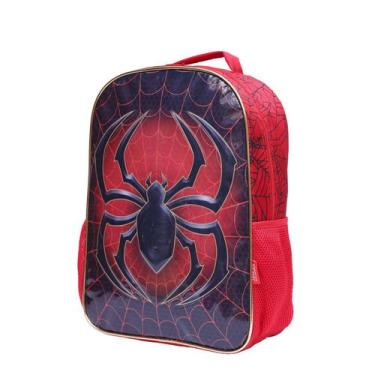 Imagem de Mochila Costas Escolar Super Spider Infantil Meninos - Rocie, Vermelha