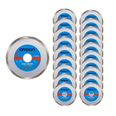 Imagem de Kit C/ 20 Discos de Corte Diamantado 110mm X 20mm Serra Mármore - OMEG