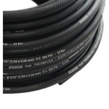 Imagem de Mangueira borracha 5/16 preta - pneumatica br flex 353050010, UNIC, PR