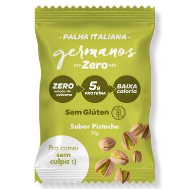 Imagem de Palha Italiana Pistache Zero Açúcar 30g 5g Whey Protein - Germanos