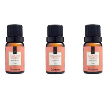 Imagem de Kit 3 Essências Maça Com Canela - 10Ml Via Aroma
