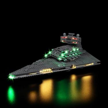 Imagem de Kyglaring LED Lighting Kit for Leg0 Imperial Star Destroyer Model Set, Compatible with Leg0 Star Wars 75394,leg0 Sets Not Included(Classic Version)