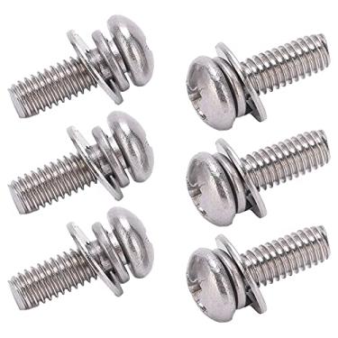 Imagem de Parafusos de cabeça cilíndrica cruzada, parafusos de 100 unidades de 0,5 pol. Batendo em M4 liso para móveis