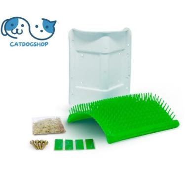 Imagem de Brinquedo Truqys Escova Coçadinha para Gatos - Truqys Pets, Verde