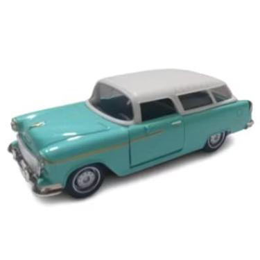 Imagem de Power Toys TECH - Miniatura Chevy Bel Air Nomad 1955: Carrinho de Ferro com Portas que Abrem e Pneus de Borracha 1:32 COR ALEATÓRIA