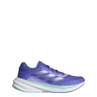 Imagem de adidas Tênis feminino Supernova Stride, Azul cobalto/zero metálico/roxo, 37