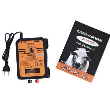 Imagem de Eletrificador Rural Cerca Elétrica 1,8 Joule 100km Bivolt - FAZENDEIRO