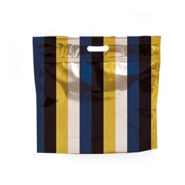 Imagem de Sacola Metalizada com Zip 46x43x5cm - Robert - 1 unidade - Cromus - Ri