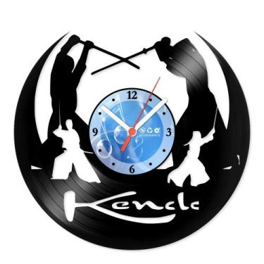 Imagem de Relógio De Parede Disco Vinil Esportes - Kendo - VES-139 - Modernarte