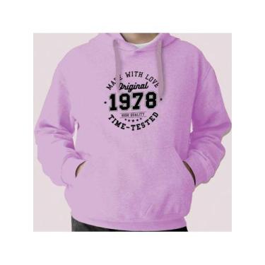 Imagem de Moletom Casaco Original 1978 Blusa Canguru AL7 Store, Rosa bebê, P