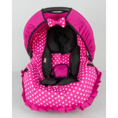 Imagem de Kit capa de bebê conforto e redutor - pink bola branca - ALAN PIERRE B