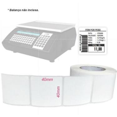 Imagem de Kit 40 Rolos Etiqueta 40x40 Balança - ELIAS ETIQUETAS