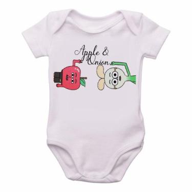 Imagem de body nenê criança roupa bebê Maçã e Cebola  - Empório Dutra, GG  (9-13