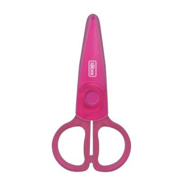 Imagem de Tesoura Escolar Plástica Tilibra Corta Apenas Papel 122mm T403 Cores V