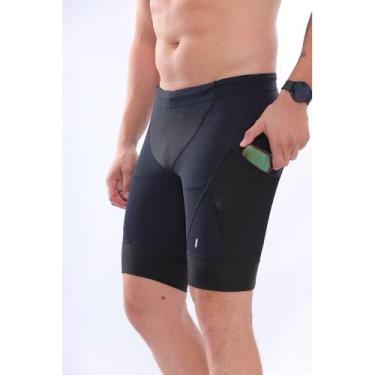 Imagem de Bermuda Compressão Corrida Pro Racing Com Bolso Carbon Elite - Element