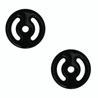 Imagem de Kit 2 Anilhas Vazadas Emborrachada 2 Kg - Ecofit