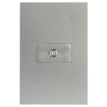 Imagem de Kit Coaxial Antena Horizontal 4X2 - - Brs12321-8Pr - Blux Recta Prata 