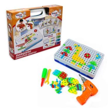 Imagem de Kit Ferramenta Infantil Parafusadeira De Brinquedo De Montar - Toys & 