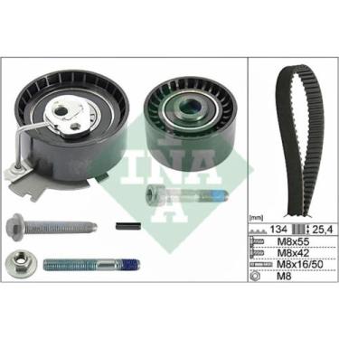 Imagem de Kit reparo motor tensor e correia C4 2009 a 2013 Ina