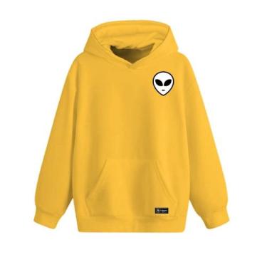 Imagem de Blusão Moletom Canguru Et Infantil Personalizado com Capuz e Bolso - C