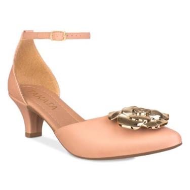 Imagem de Scarpin Feminino Salto Baixo Fino Salome Aberto Sapato Boneca Salto Al