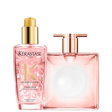 Imagem de Kit Beleza na Web Idôle Aura Lancôme & Kérastase Elixir Ultime Rose (2 Produtos)