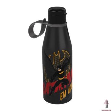 Imagem de Garrafa de Água do Batman Tampa Abre Fácil e Alça 530ml - PLASUTIL