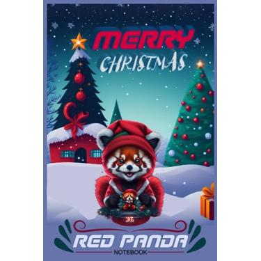 Imagem de Merry Christmas Red Panda Notebook
