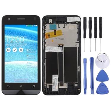 Imagem de Substituição da tela móvel Tela LCD OEM para for ASUS ZenFone C ZC451CG Digitalizador completo com quadro （preto) Ecrã LCD