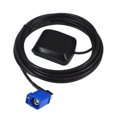 Imagem de Kaunosta Antena de extensão de base magnética tipo C de navegação GPS Fakra com cabo RG174 3M para MFD2 RNS2 RNS 510 MFD3 RNS-E carros, caminhões, Jeep, VW, Audi, carro, estéreo