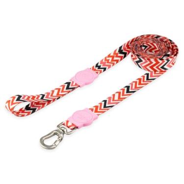 Imagem de Mood Pet Coleira Guia 5 Metros Para Cães Cachorro Adestramento Passeio Porte Grande Médio Pequeno (Fine Rose, P)