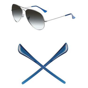 Imagem de Mryok Meias de substituição para óculos de sol Ray-Ban Aviator RB3025 55 mm/58 mm/62 mm/RB3362 59 mm - azul claro